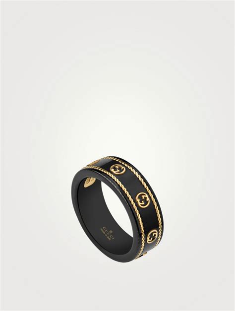 gucci men's interlocking ring|Gucci interlocking g 18k ring.